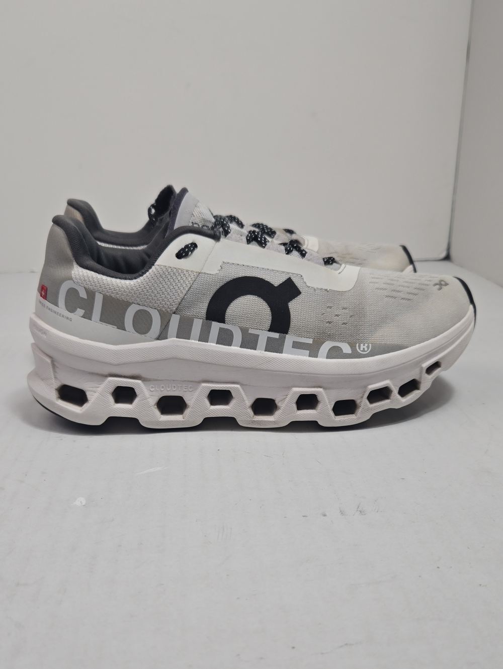 Size 7.5 - Cloudmonster White Black Women Running Athetic